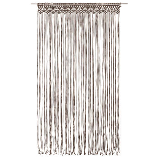 vidaXL Macrame Curtain Taupe 140x240 cm Cotton