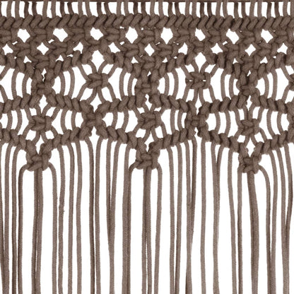 vidaXL Macrame Curtain Taupe 140x240 cm Cotton