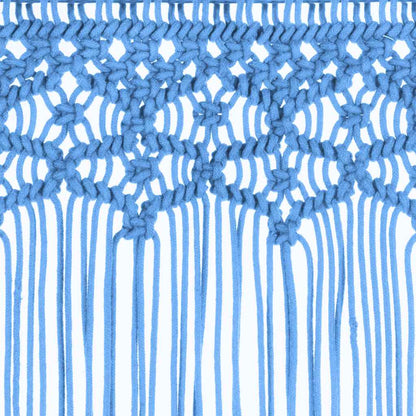 323987 vidaXL Macrame Curtain Blue 140x240 cm Cotton