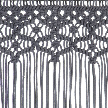 vidaXL Macrame Curtain Anthracite 140x240 cm Cotton