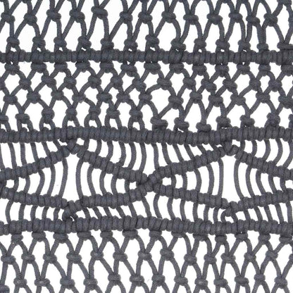 323996 vidaXL Macrame Curtain Anthracite 140x240 cm Cotton