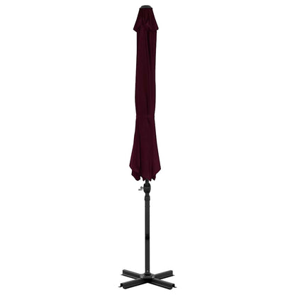 vidaXL Cantilever Garden Parasol | Red | Polyester fabric, Aluminium | Large