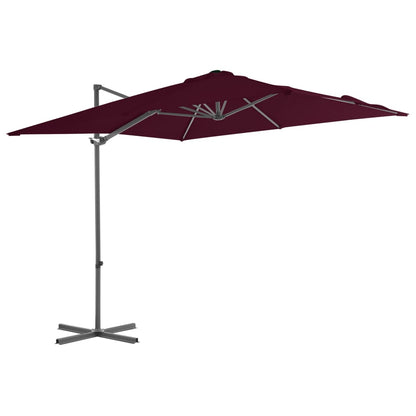 vidaXL Cantilever Garden Parasol | Bordeaux Red | Fabric | Large | Tiltable