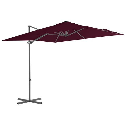 vidaXL Cantilever Garden Parasol | Bordeaux Red | Fabric | Large | Tiltable