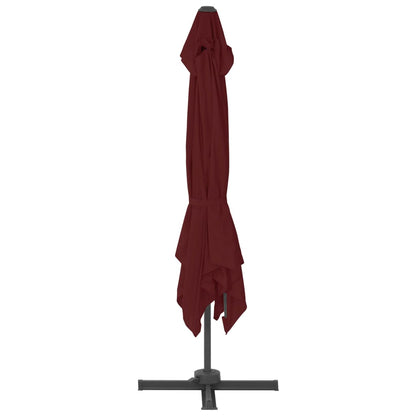 vidaXL Cantilever Garden Parasol | Bordeaux red | Polyester | 4 x 3 m | Tiltable
