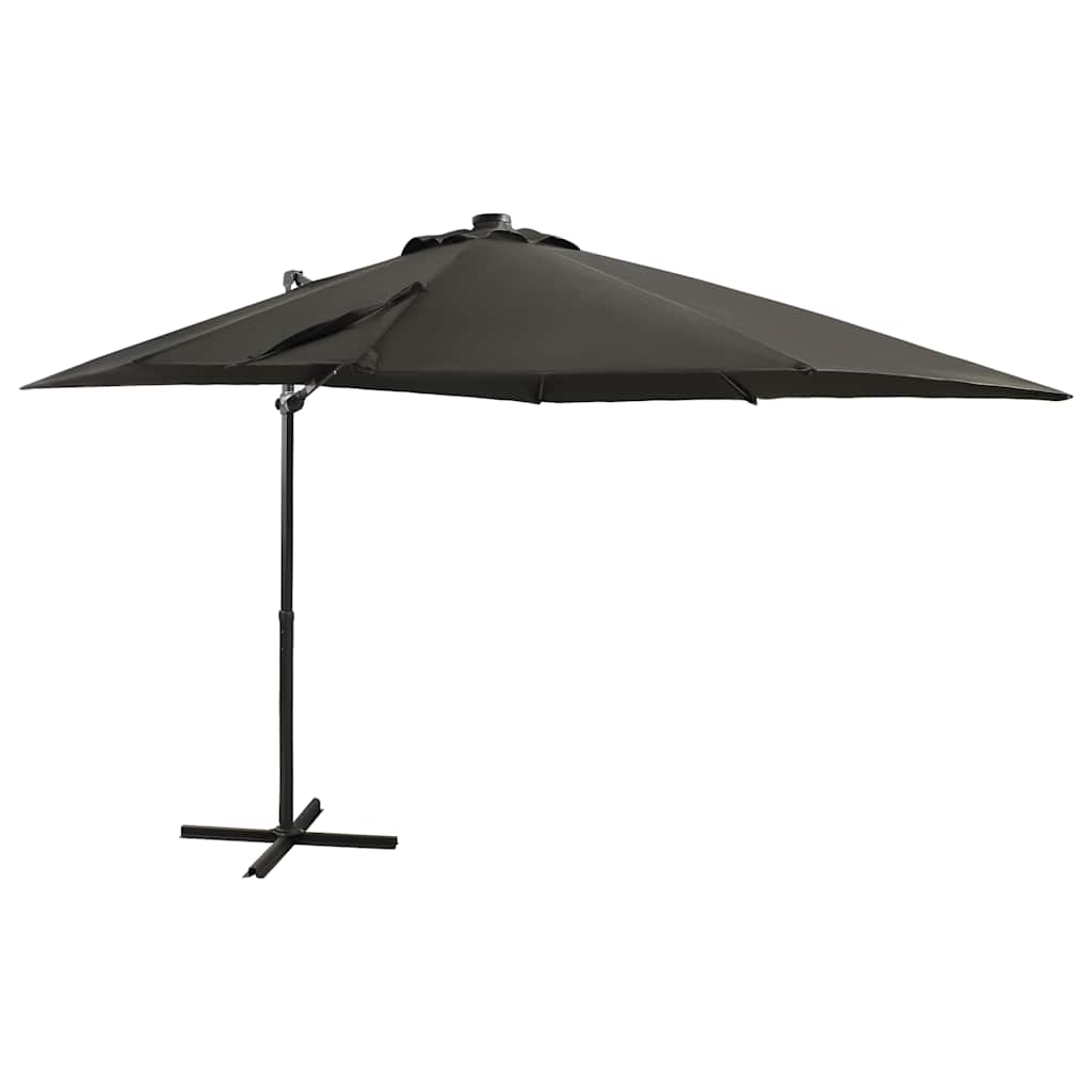 vidaXL Cantilever Garden Parasol | Anthracite | Polyester fabric, aluminium pole