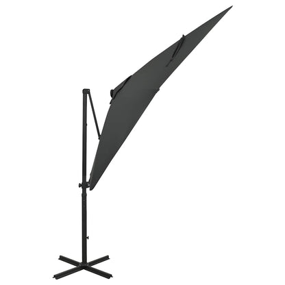 vidaXL Cantilever Garden Parasol | Anthracite | Polyester fabric, aluminium pole