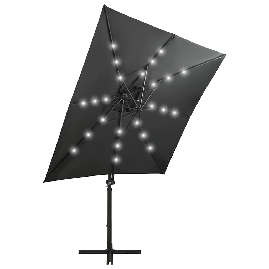 vidaXL Cantilever Garden Parasol | Anthracite | Polyester fabric, aluminium pole