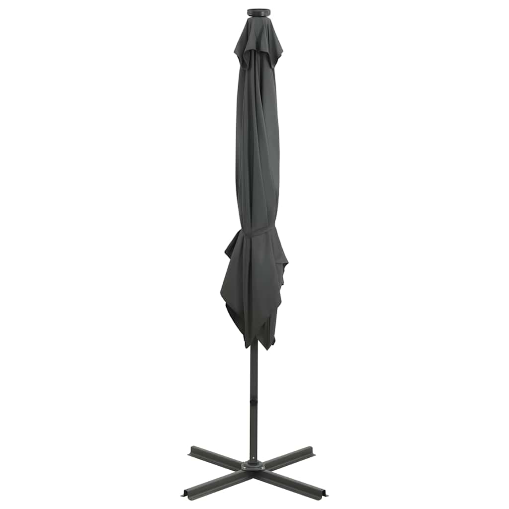 vidaXL Cantilever Garden Parasol | Anthracite | Polyester fabric, aluminium pole