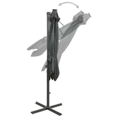 vidaXL Cantilever Garden Parasol | Anthracite | Polyester fabric, aluminium pole