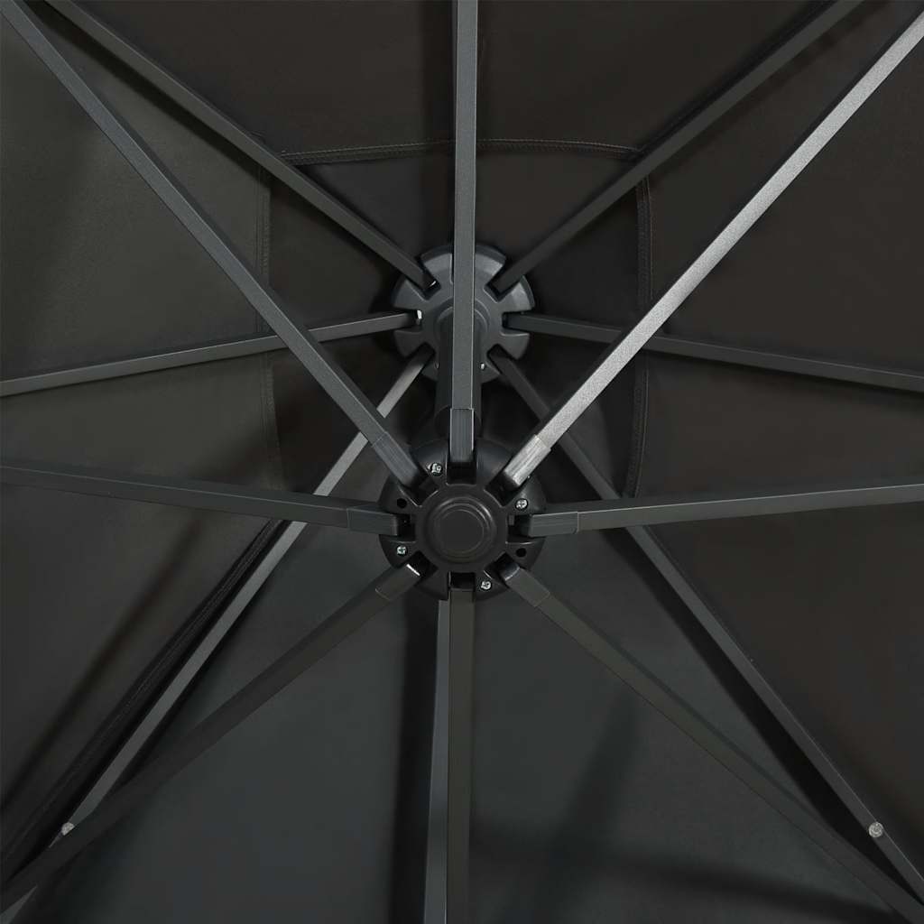 vidaXL Cantilever Garden Parasol | Anthracite | Polyester fabric, aluminium pole