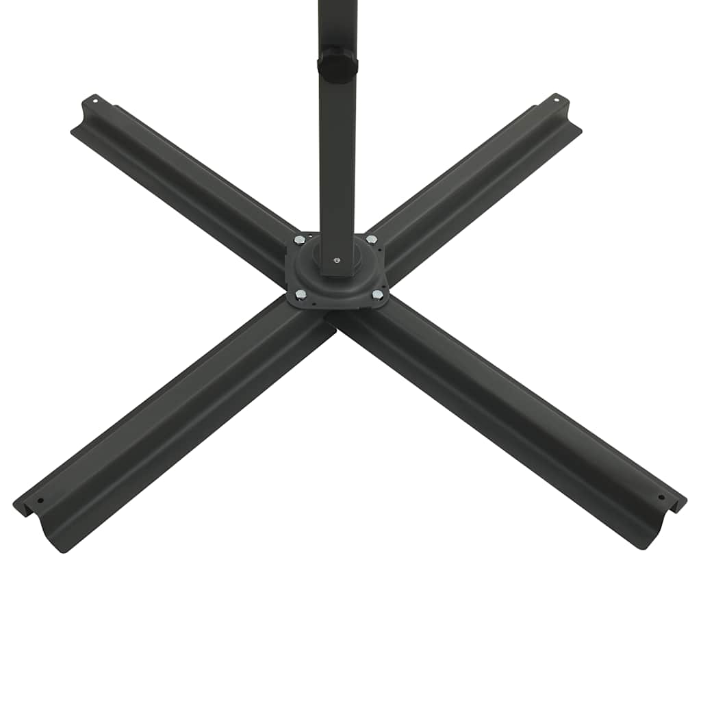 vidaXL Cantilever Garden Parasol | Anthracite | Polyester fabric, aluminium pole