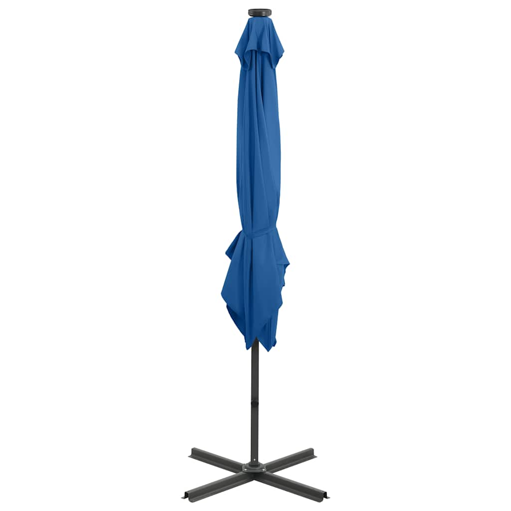 vidaXL Cantilever Garden Parasol | Azure Blue | Polyester, Aluminium | Large