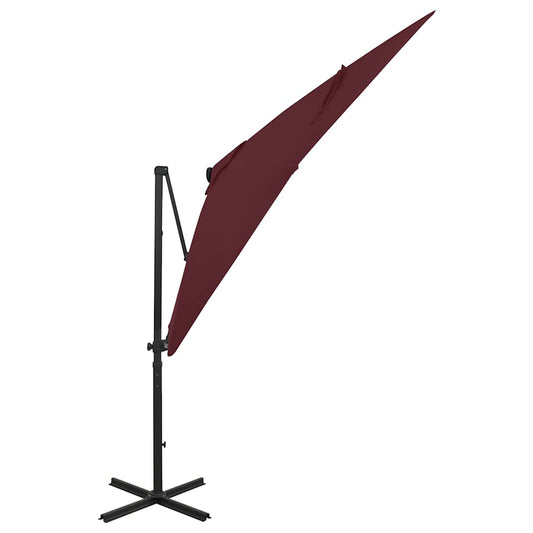 vidaXL Cantilever Garden Parasol | Bordeaux Red