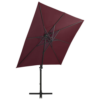 vidaXL Cantilever Garden Parasol | Bordeaux Red