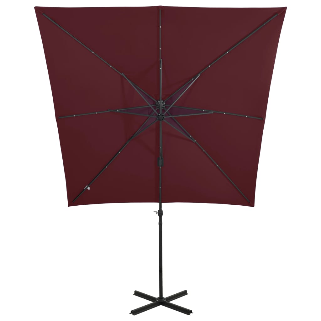 vidaXL Cantilever Garden Parasol | Bordeaux Red