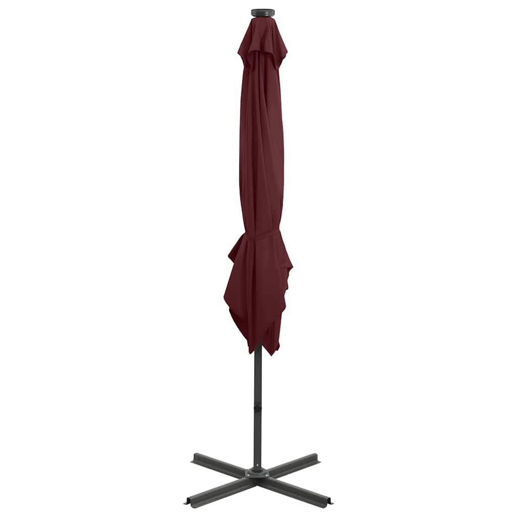 vidaXL Cantilever Garden Parasol | Bordeaux Red