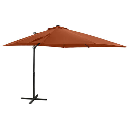 vidaXL Cantilever Garden Parasol | Terracotta | Polyester, Aluminium | Large