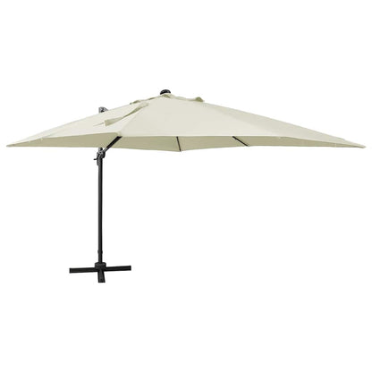 vidaXL Cantilever Garden Parasol | Sand | Fabric with a PA coating, Aluminium