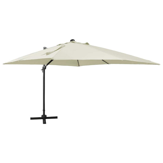 vidaXL Cantilever Garden Parasol | Sand | Fabric with a PA coating, Aluminium