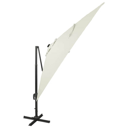 vidaXL Cantilever Garden Parasol | Sand | Fabric with a PA coating, Aluminium