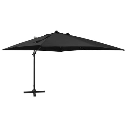 vidaXL Cantilever Garden Parasol | Black | Polyester, Aluminium | 3m Diameter
