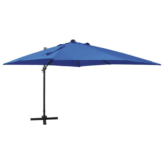 vidaXL Cantilever Garden Parasol | Azure Blue | Polyester, Aluminium | Large