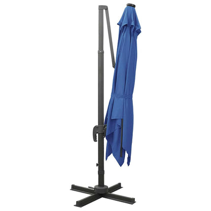 vidaXL Cantilever Garden Parasol | Azure Blue | Polyester, Aluminium | Large