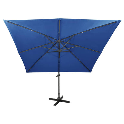 vidaXL Cantilever Garden Parasol | Azure Blue | Polyester, Aluminium | Large