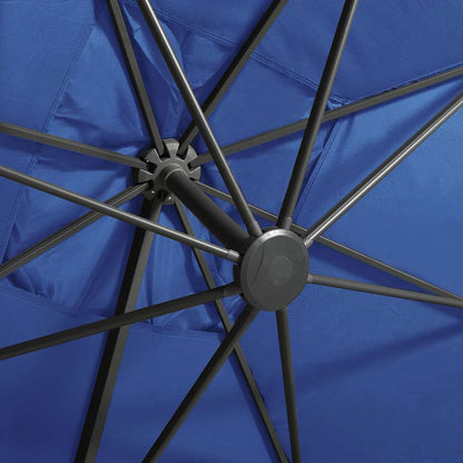 vidaXL Cantilever Garden Parasol | Azure Blue | Polyester, Aluminium | Large