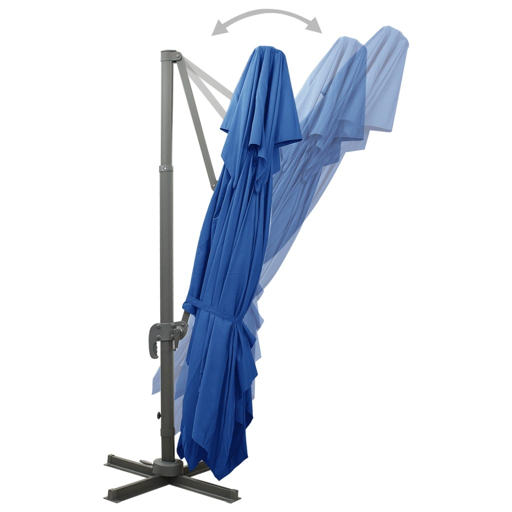 vidaXL Cantilever Garden Parasol | Azure blue