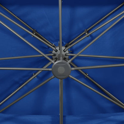 vidaXL Cantilever Garden Parasol | Azure blue