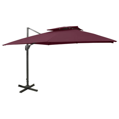 vidaXL Cantilever Garden Parasol | Bordeaux red