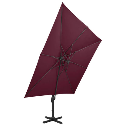 vidaXL Cantilever Garden Parasol | Bordeaux red
