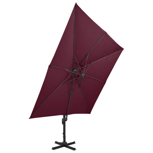 vidaXL Cantilever Garden Parasol | Bordeaux red