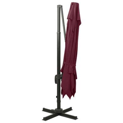 vidaXL Cantilever Garden Parasol | Bordeaux red