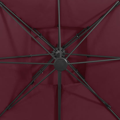 vidaXL Cantilever Garden Parasol | Bordeaux red