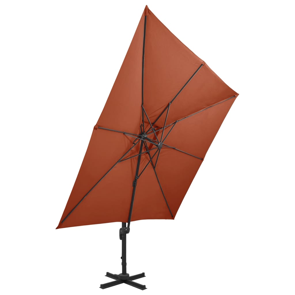 vidaXL Cantilever Garden Parasol | Terracotta