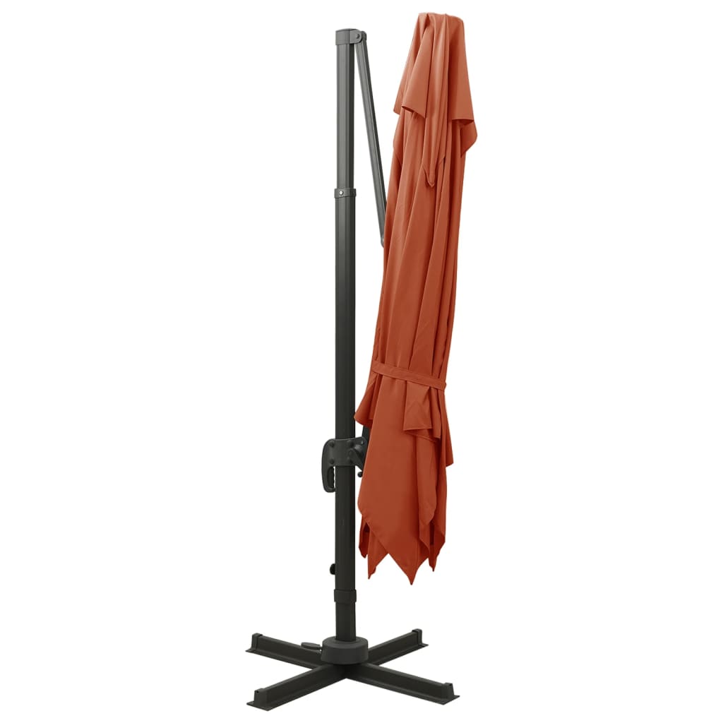 vidaXL Cantilever Garden Parasol | Terracotta