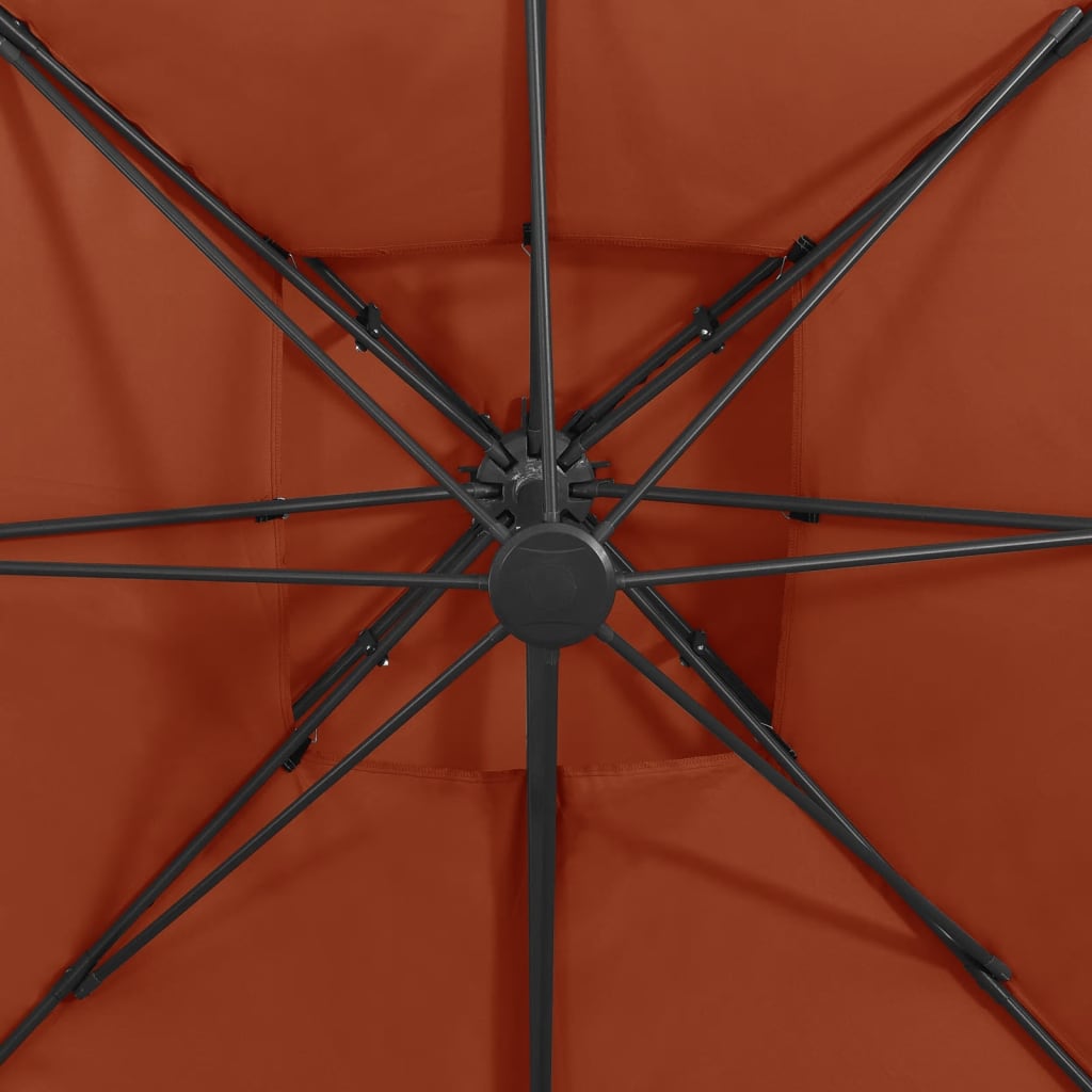 vidaXL Cantilever Garden Parasol | Terracotta