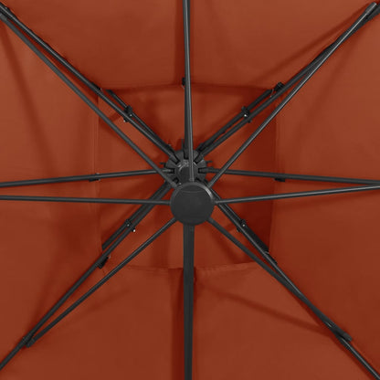 vidaXL Cantilever Garden Parasol | Terracotta
