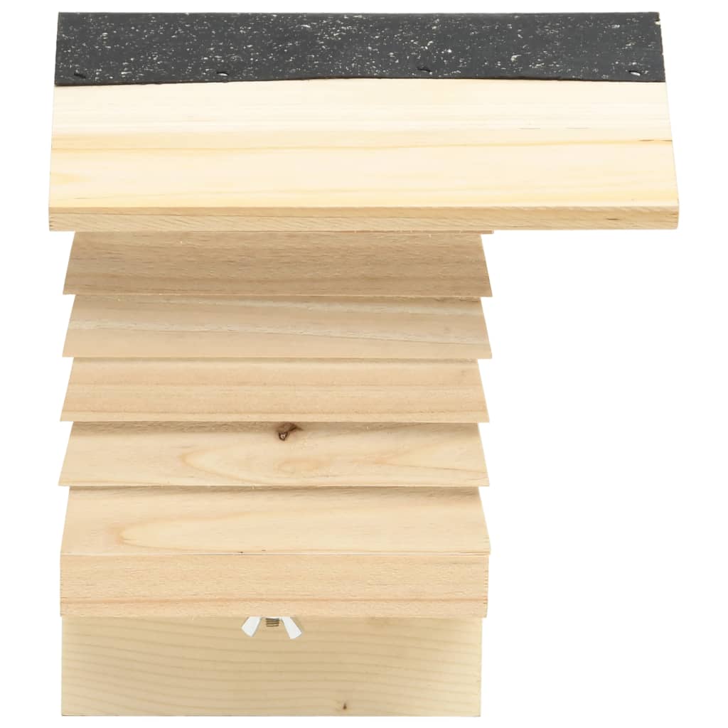 vidaXL Bee Hotel Solid Firwood 22x20x20 cm