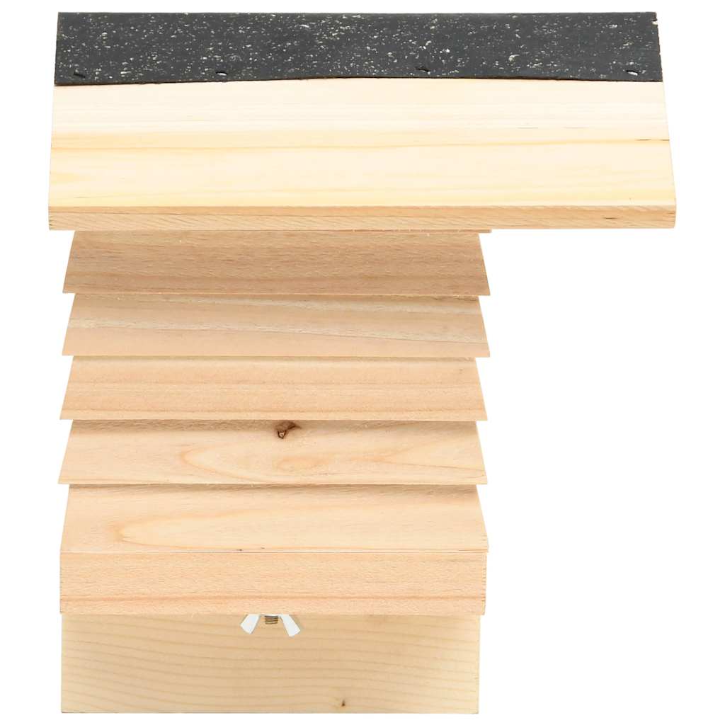 314814 vidaXL Bee Hotel Solid Firwood 22x20x20 cm