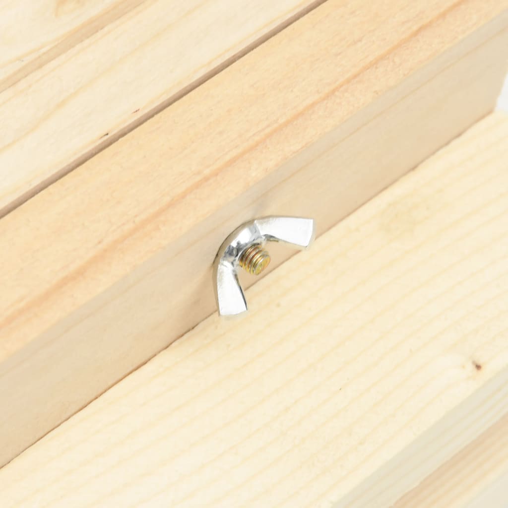vidaXL Bee Hotel Solid Firwood 22x20x20 cm