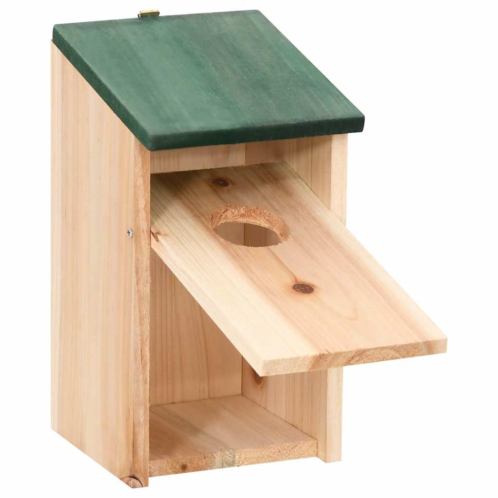 vidaXL Bird House | Set of 10 | Wood | Solid Firwood | Small | Hanging mounting