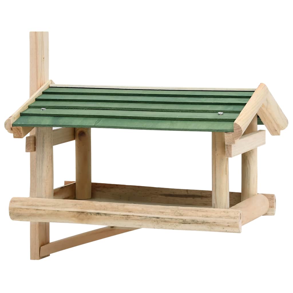 314818 vidaXL Bird Feeder Solid Wood 35x29,5x21 cm