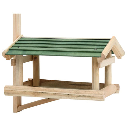 314818 vidaXL Bird Feeder Solid Wood 35x29,5x21 cm