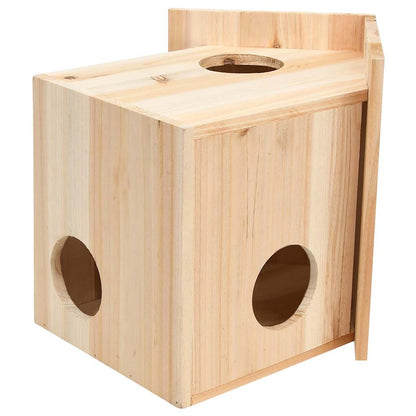314821 vidaXL Squirrel House Solid Firwood 26x25x29 cm