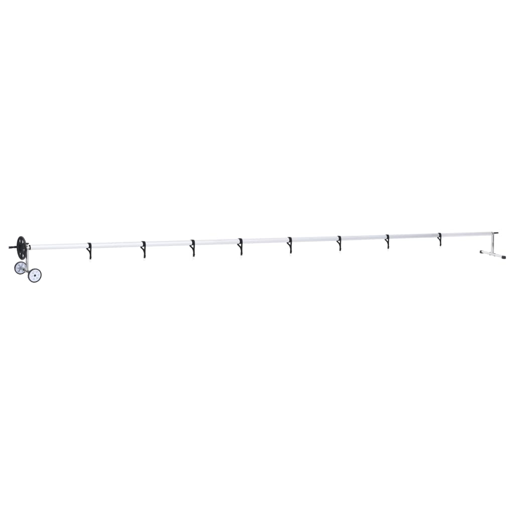 vidaXL Pool Cover Roller with Stainless Steel Base