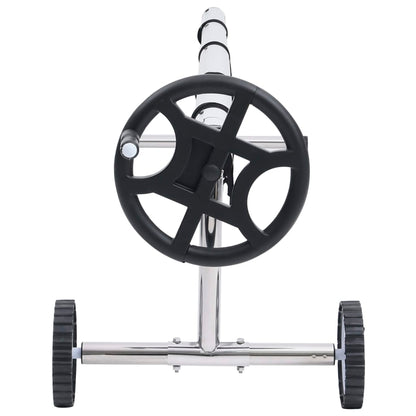vidaXL Pool Cover Roller with Stainless Steel Base